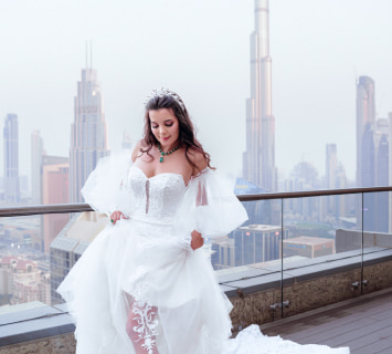 Bride at a Photo Shoot in Dubai