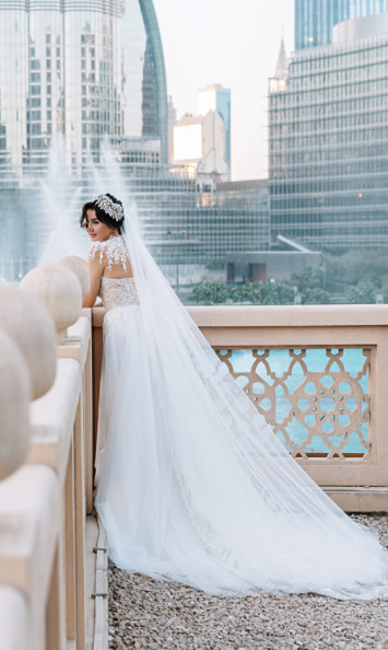 Bride in a Fancy Dress in Dubai